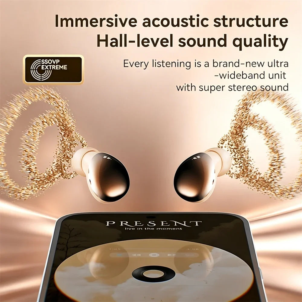 Electroplated TWS In-Ear Wireless Earphone Long Battery Life Digital Display 2-In-1 Dual Headphone Subwoofer Stereo Game Earplug
