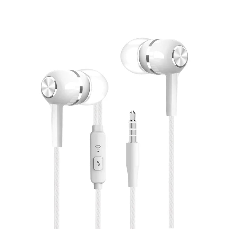 1pc Sport Earphone wholesale Wired Super Bass 3.5mm Crack Colorful Headset Earbud with Microphone Hands Free