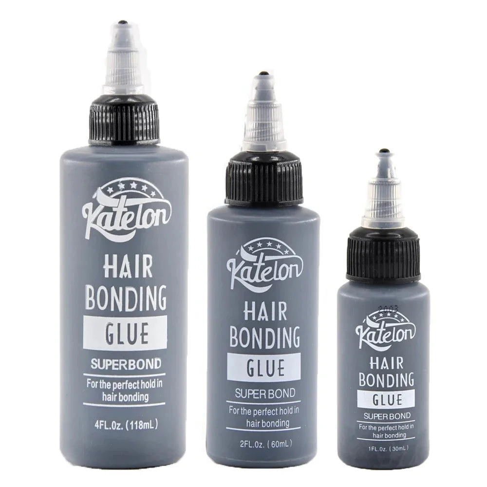 Katelon Hair Bonding Glue Super Strong ,Super Bond Adhesive For the perfect holdin hair bonding 1oz/2oz/4oz  Wig Hold Glue