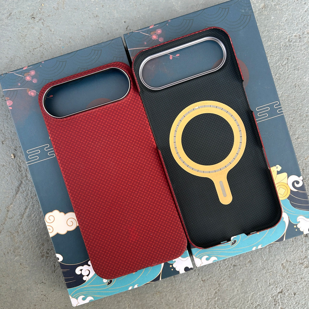 For IPhone Air 17 Air Ultra Slim Lightweight Aramid Carbon Fiber Case Strong Magnetic MagSafe Case Aramid Fiber Cover