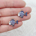 10pcs DIY double-sided marine life accessory bracelet pendant alloy drip oil accessory hanging ornament
