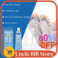 Sock Stop Glue with Scraper and Template Sock Stop Non Slip Adhesive Sock Stopper Liquid for Socks Pet Socks Floor Mats Blankets