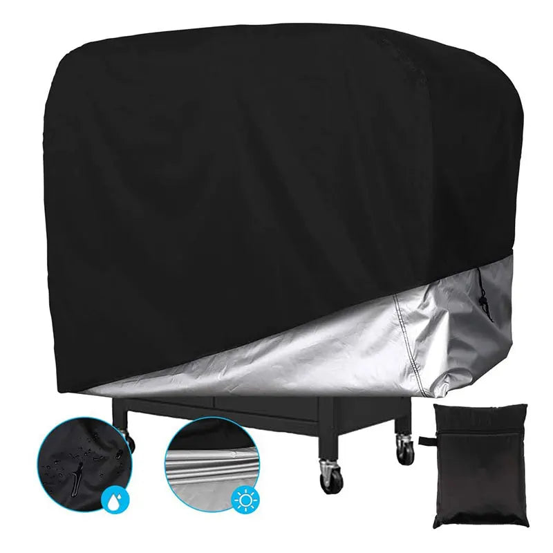 Heavy Duty 420D Oxford Cloth Outdoor Barbecue Cover,Waterproof and Sunscreen Oven Cover,Gas Charcoal Stove Barbecue Grill Cover