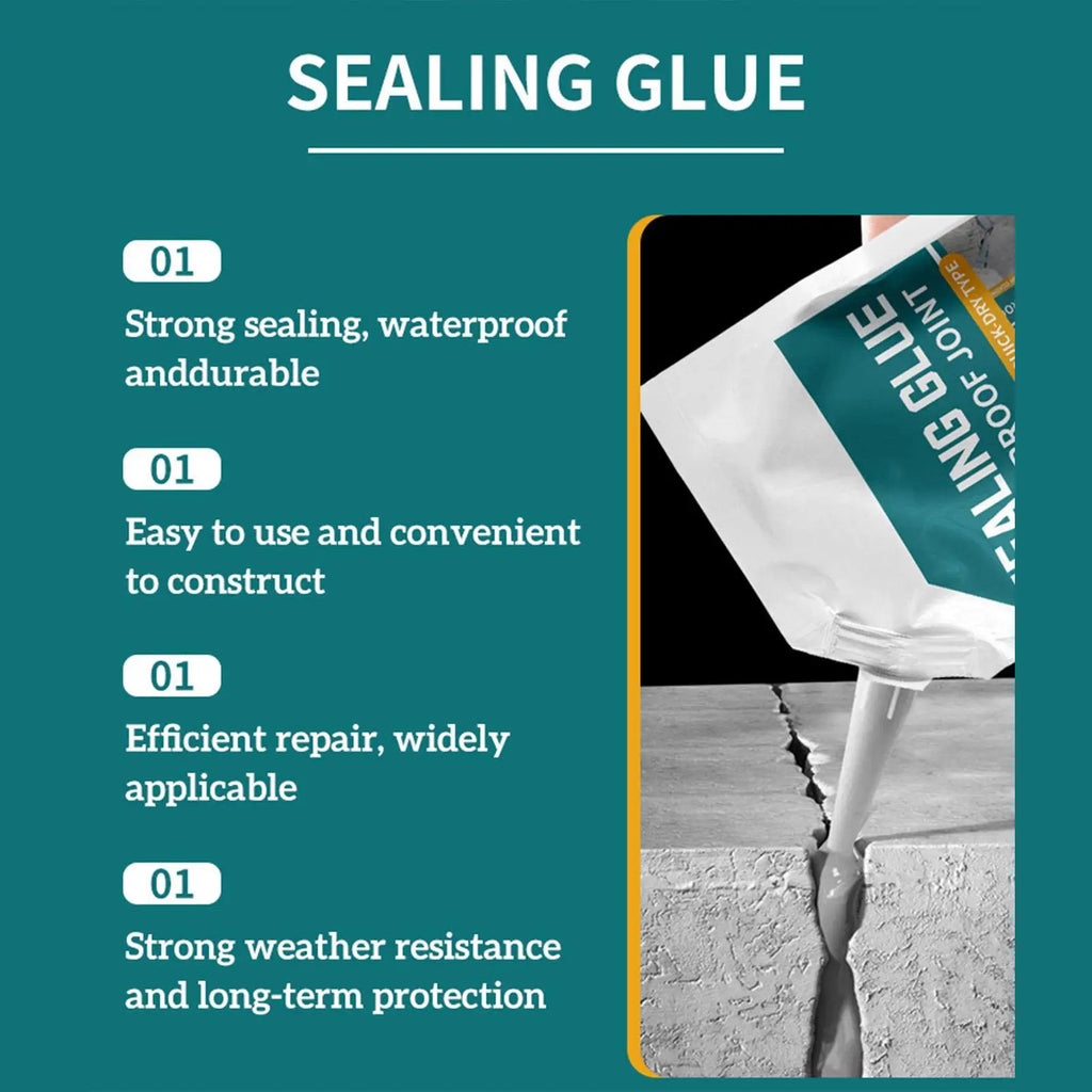 Concrete Slab Crack Repair Sealant Self-Leveling Crack Filling Adhesive Roof and Wall Crack Waterproofing Adhesive