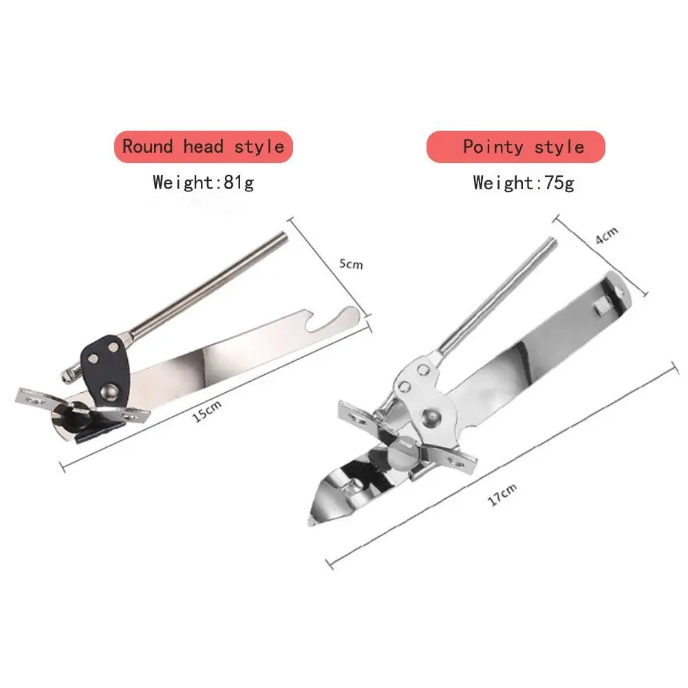 Multifunctional Tin-opener Food Can Opener Butterfly Bottle Jar Tin Manual Can Opener Durable Stainless Steel Kitchen Accessory