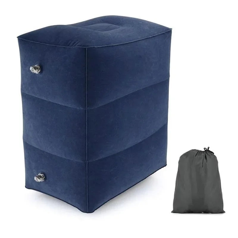 PVC Kids Flight Sleeping Footrest Pillow Resting  On Airplane Car Bus Pillow Inflatable Travel Foot rest Pillow Foot Pad