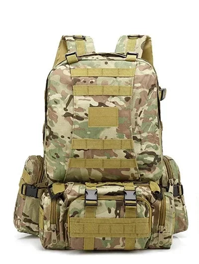 50L Tactical Backpack Men Waterproof 4 In1 Molle Sport Tactical Bag Outdoor Hiking Climbing Army Fishing Travel Laptop Backpacks