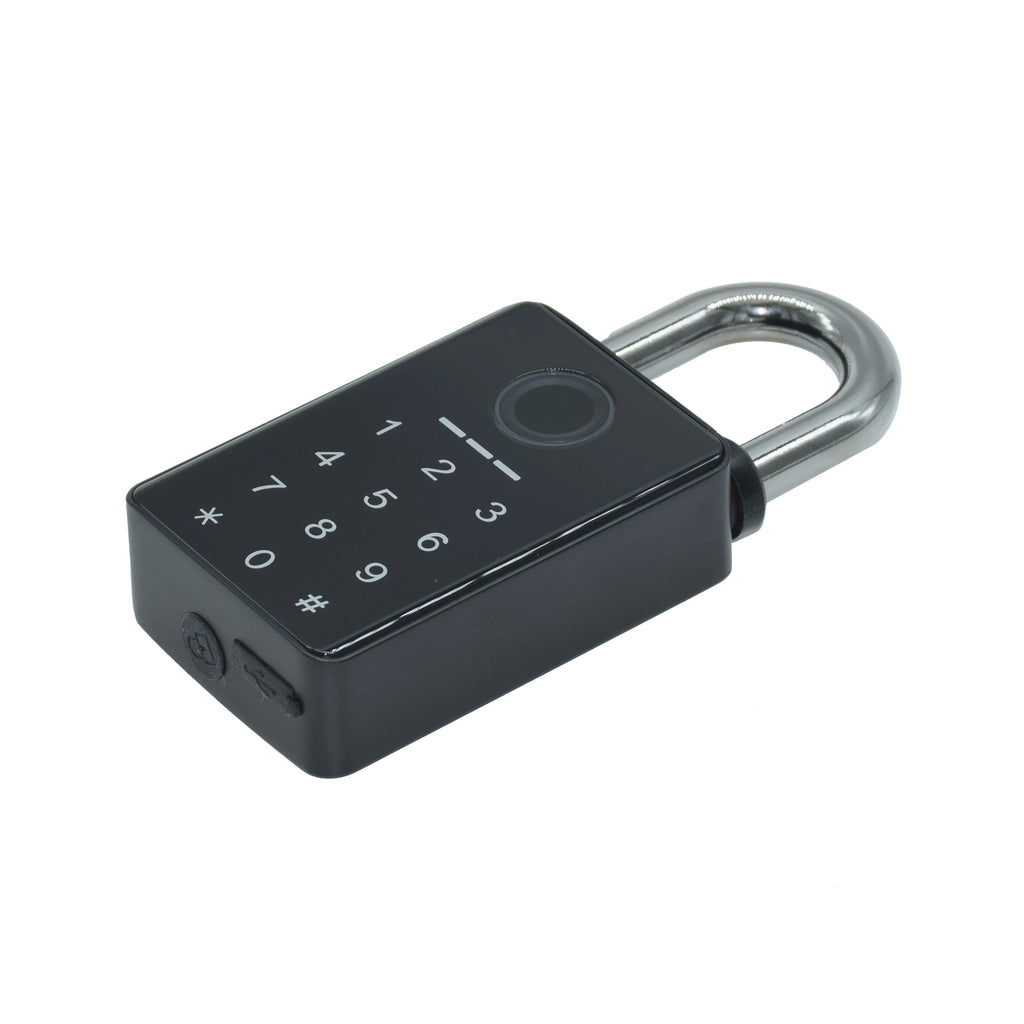 Waterproof Works With Tuya APP Smart Fingerprint Password RFID Padlock For Indoor Outdoor