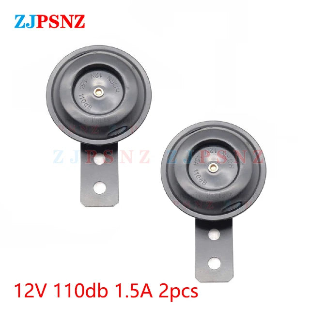 72V 60V 48V 36V 24V 12V 6V Scooter ebike Horn Motorcycle Electric Horn Kit 105Ddb 110db Super Loud Basin Horn Speaker Waterproof