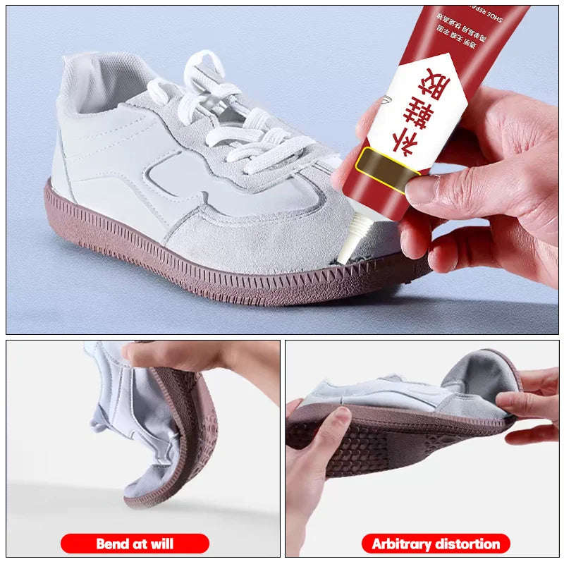 Shoe-Repairing Adhesive Fast-Drying High-Strength Elastic Shoe Glue for Leather Rubber EVA Fabric TPU Repair Home Emergency Fix