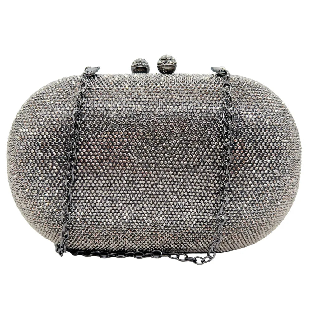 Elegant Women's Rhinestone Evening Bag, Sparkling Crystal Clutch Perfect for Wedding Banquet Party and Formal Dress Occasions