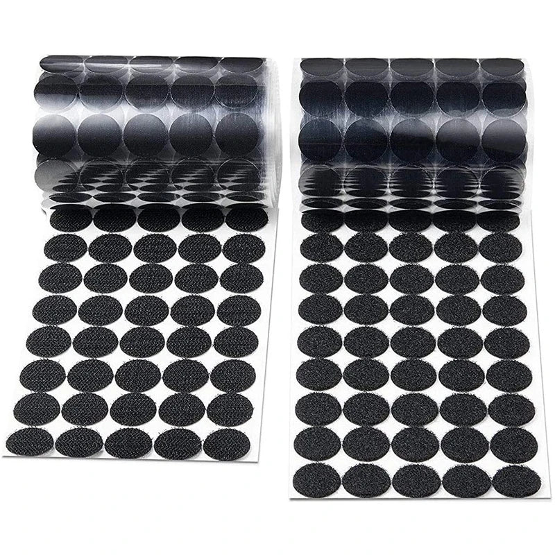 1000pair 10/15/20mm White Dot Sticker Self Adhesive Fastener Hook and Loop Tape Nylon Strong Glue Velcroing Adhesivo Muy Fuerte