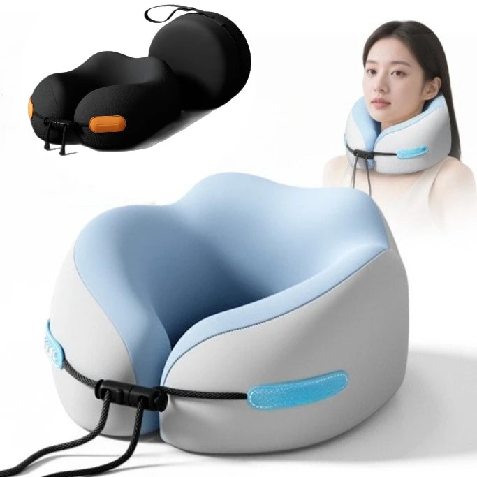 Memory Foam Neck Pillow U Shape Ergonomic Support with Removable Washable Cover Portable Lightweight Travel Sleeping Rest