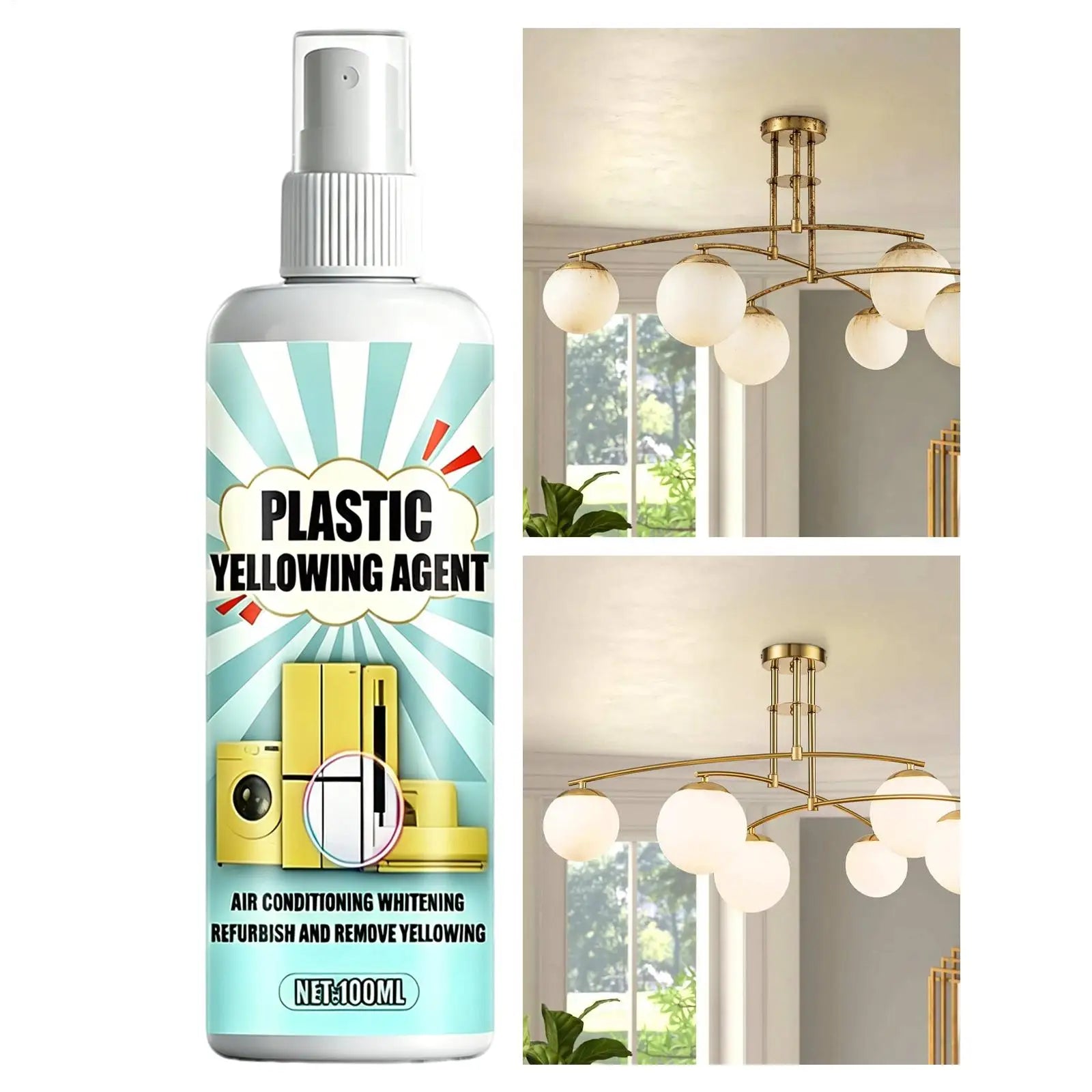 1pc Household appliance plastic parts anti yellowing cleaner Agent Air Conditioning Washing Machine Renovation Anti Oxidation