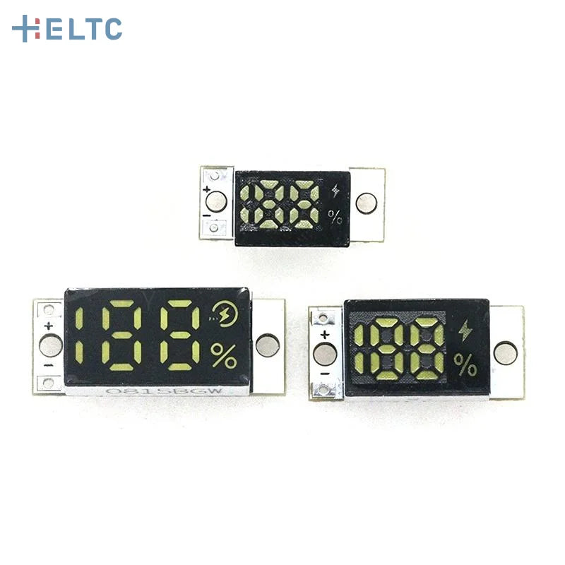 Mini Battery Level Indicator Module With Smart Button For 1-4S Lithium Battery Accurate Percentage Display Low Power Consumption