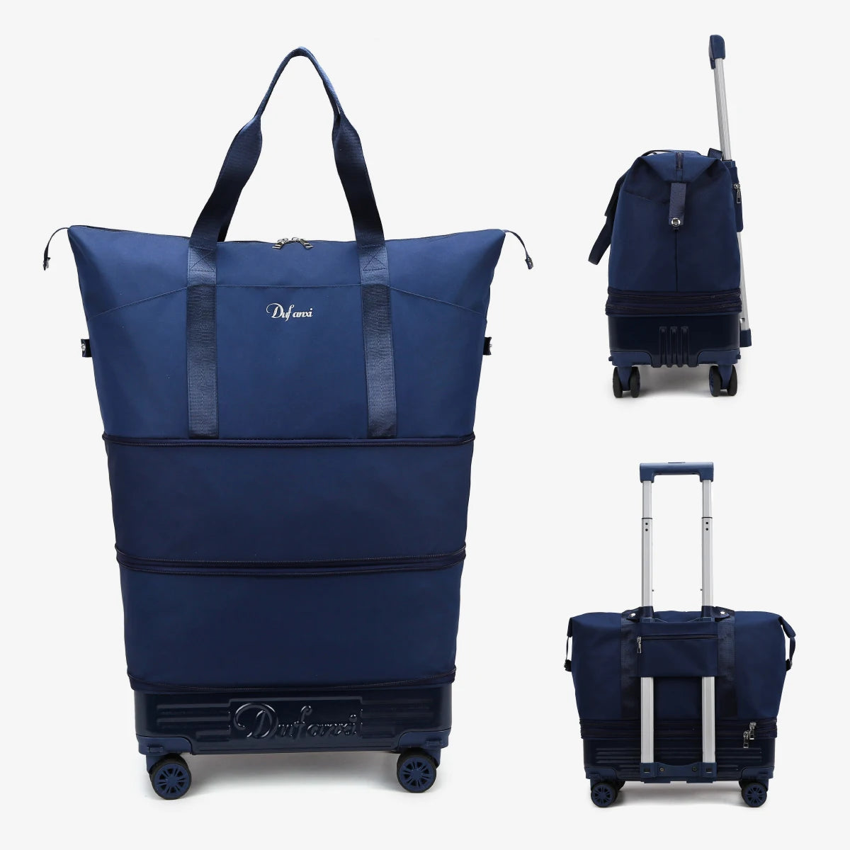 Luggage Bag with Wheels, Travel Bag with Universal Wheels, Foldable Suitcase, Lightweight Trolley Bag, Large Capacity Hand-Pulled Backpack for Going Abroad and Returning Home