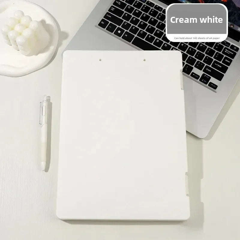 A4 Transparent File Box High Aesthetic Student Test Paper Simple Large Capacity Storage Box Writing Board Office Supplies