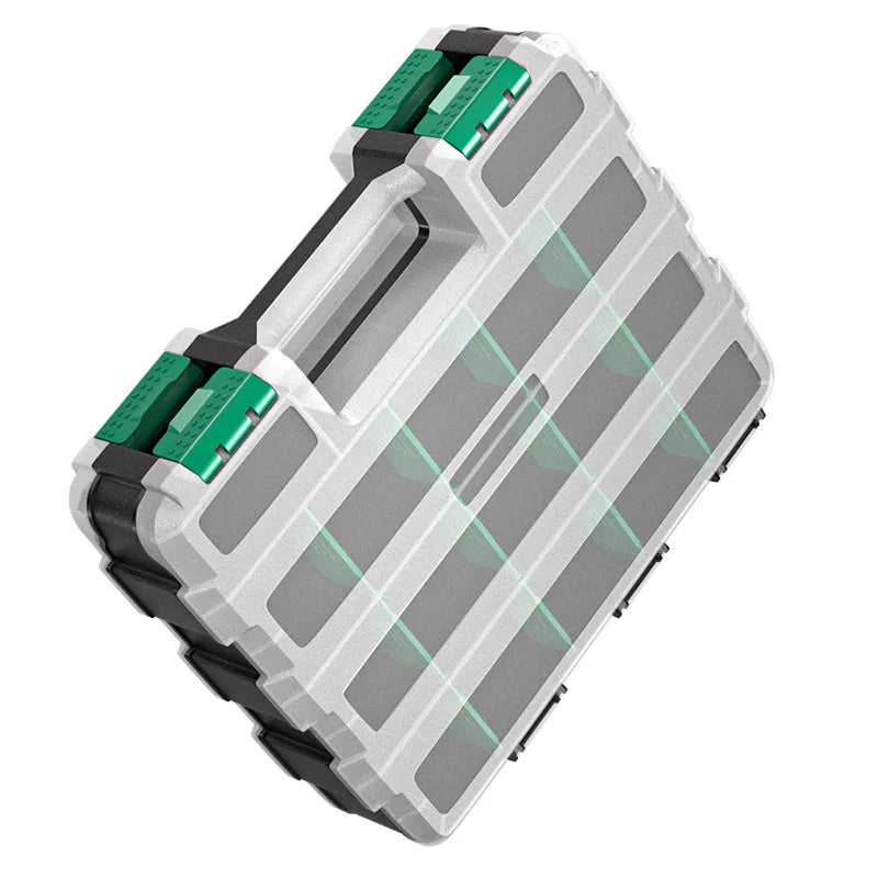 BAOLIAN Small Parts Organizer 34Compartments Double Side Parts Organizer with Removable Dividers for Hardware Screws Bolts Nails