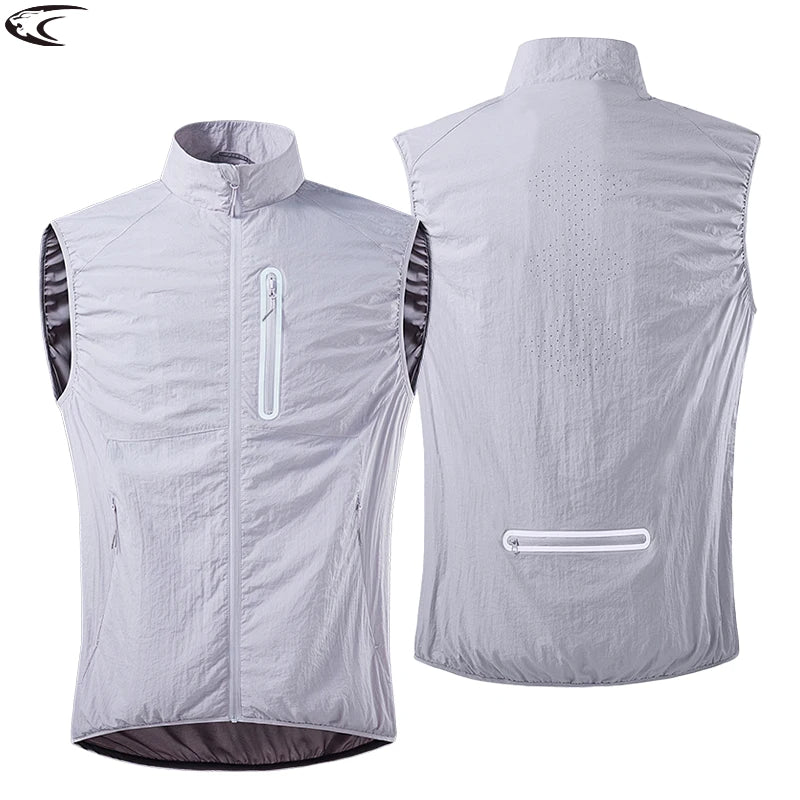 LNGXO Men's Women's Running Vest Climbing Camping Hiking Fishing Vest Unisex Summer Waterproof Self-Storage Sleeveless Jacket