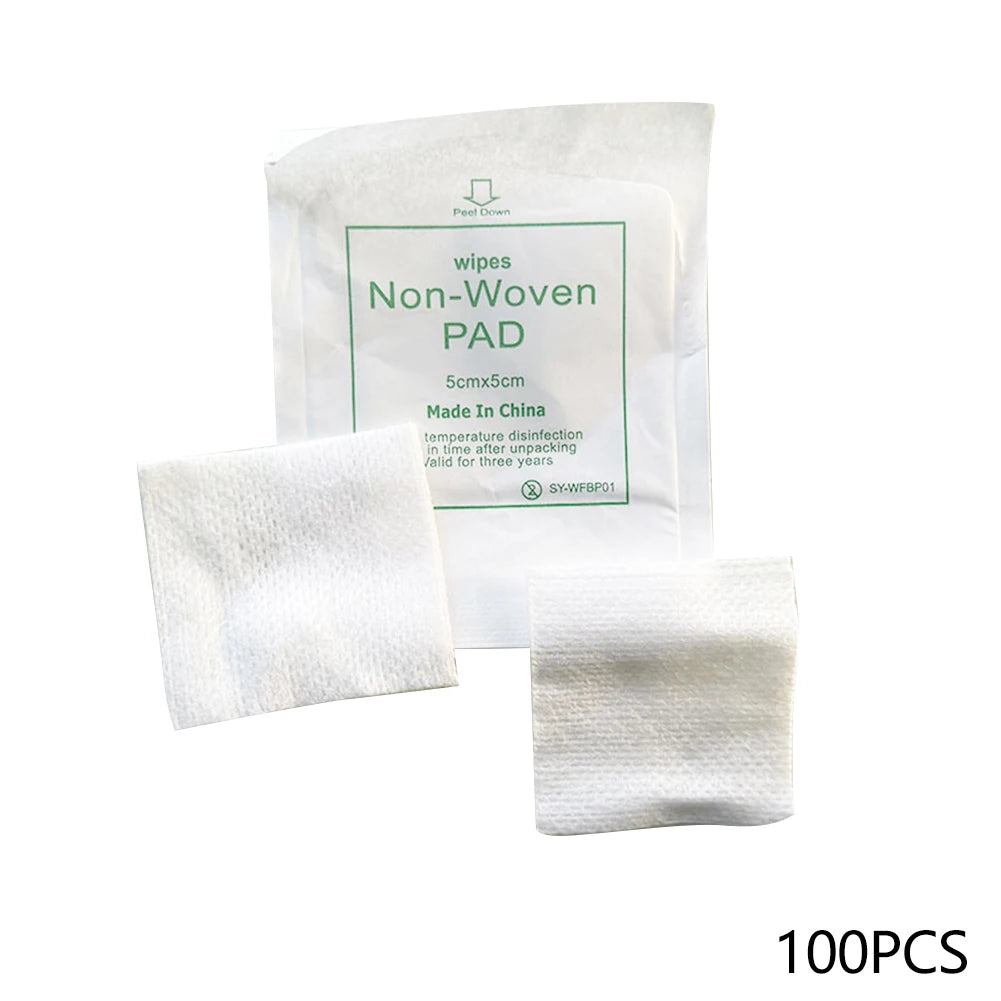 50/100pcs Sterile Non-woven Gauze Pad Wound Care Supplies Gauze Pad Cotton First Aid Waterproof Wound Dressing