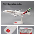New 1/250 Scale A380 UAE Emirates Airline Aircraft Series 50th Anniversary/WildlifeABS Assembly Plane Model Airplanes Collection