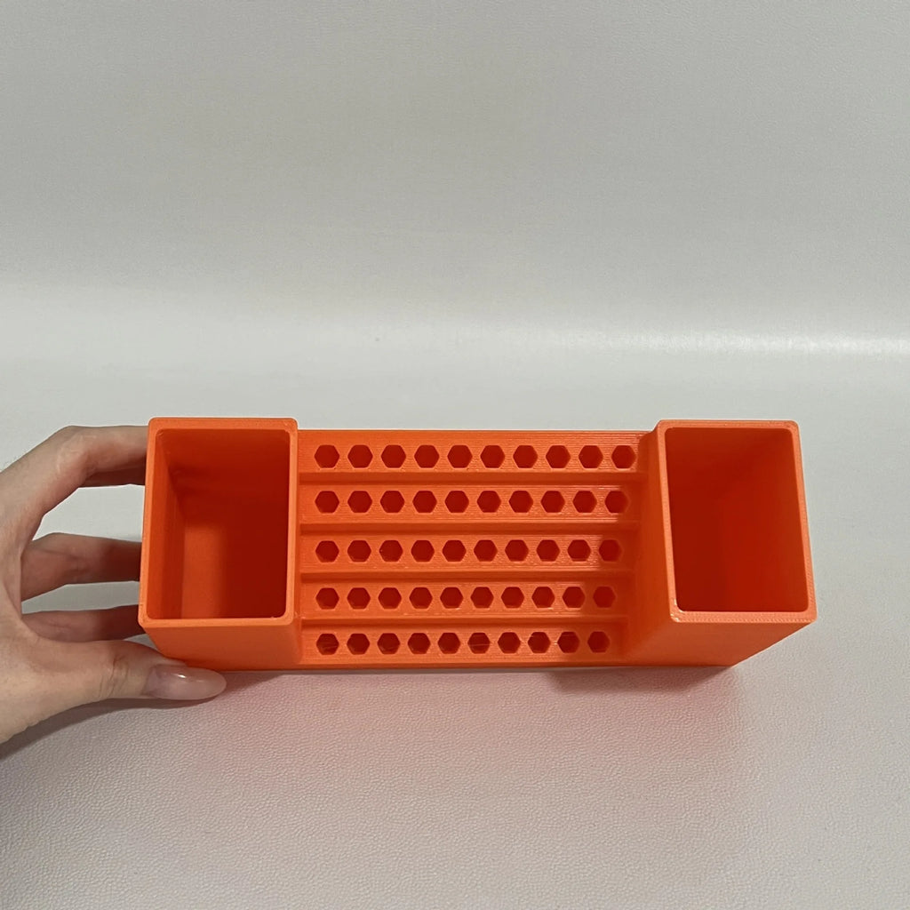 Drill Bit Storage Box Hex Bit Storage Container 50-hole Drill Bit Organizer Case Hex Screwdriver Storage Box Impact for Workshop