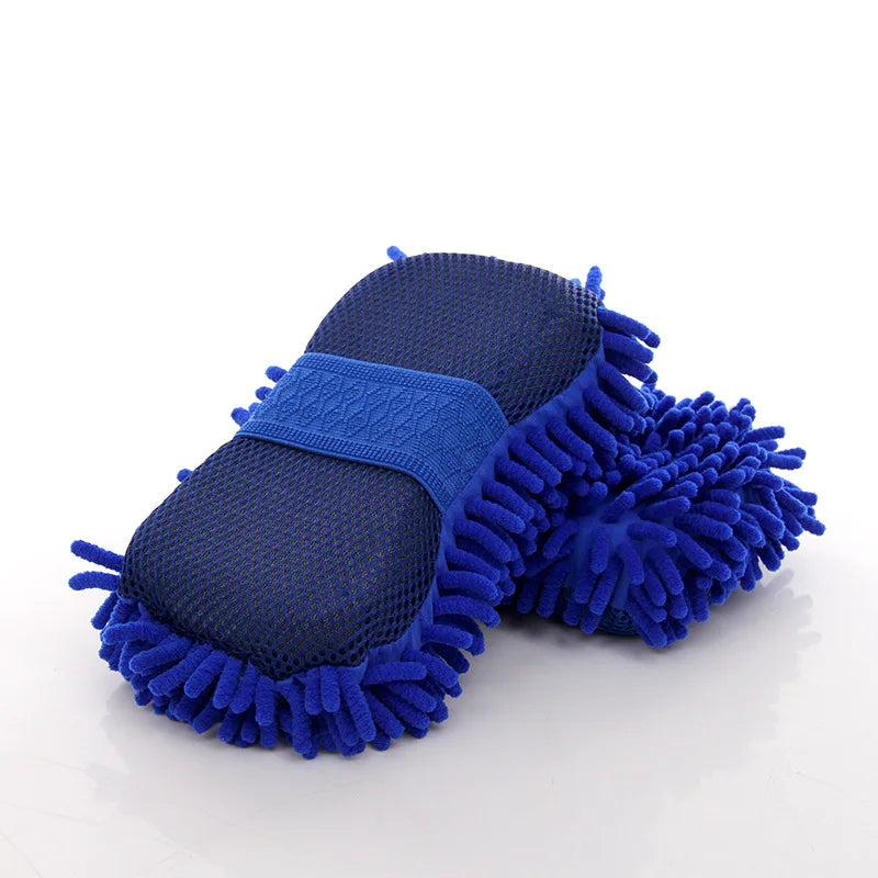 Car Wash Microfiber Chenille Car Wash Sponge Care Washing Brush Pad Washing Towel Auto Gloves Styling Accessories Gadget