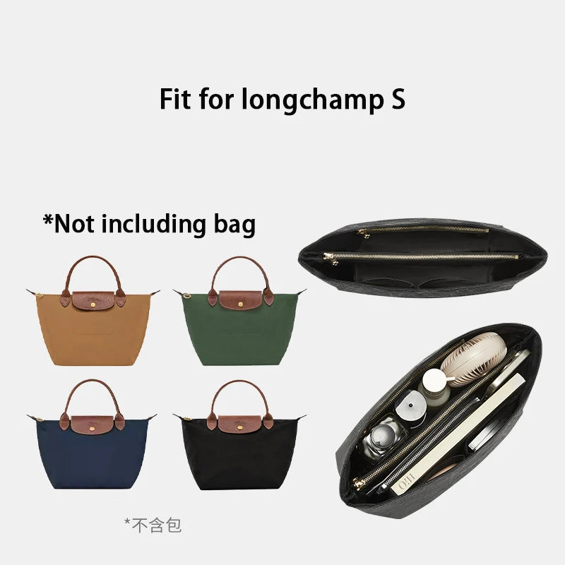 Dupont Paper Waterproof Bag Organizer Water Cap Layer Design For Longchamp S Size Felt/nylon Inner Insert Bag Lightweight Neat