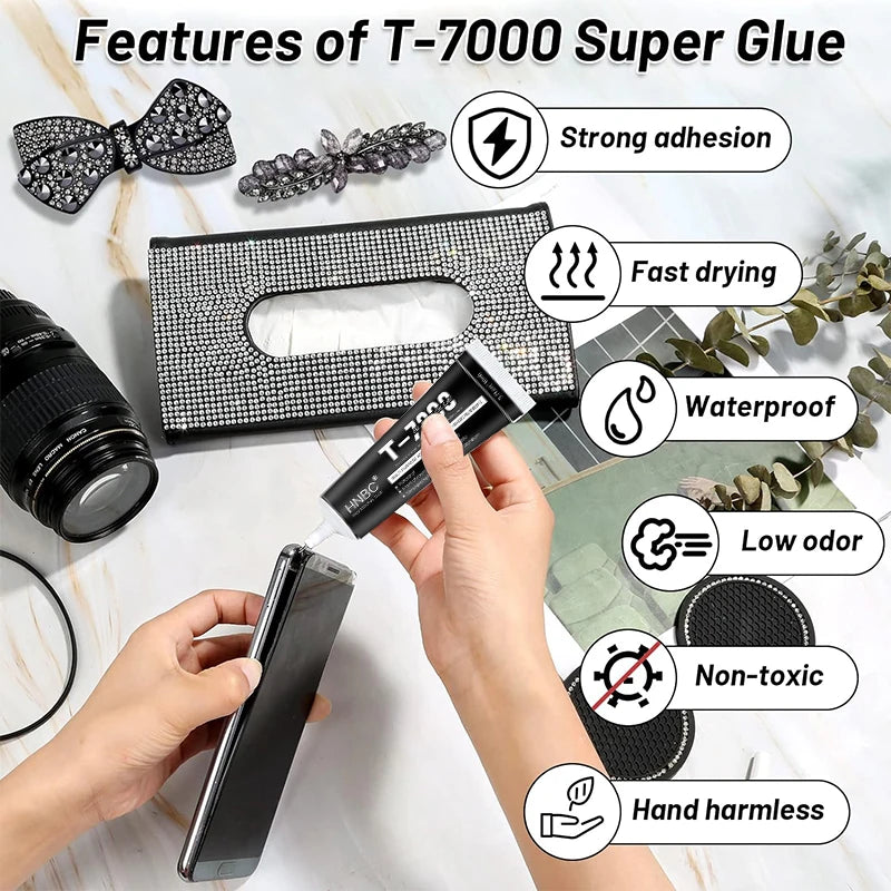 B7000 T7000 Glue Clear Contact Phone Repair Ziai Adhesive Universal Glass Plastic Multipurpose With Precision Applicator Tip