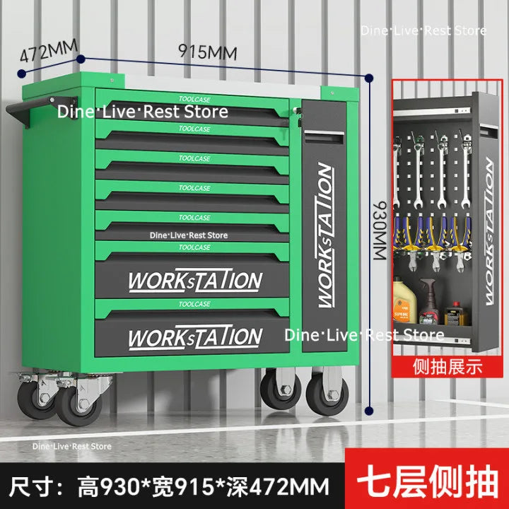 Useful Repair Tool Cabinet Hardware Multi-functional Mobile Tool Cabinet Trolley Box Tools Packaging Werkzeugschrank XYGJG