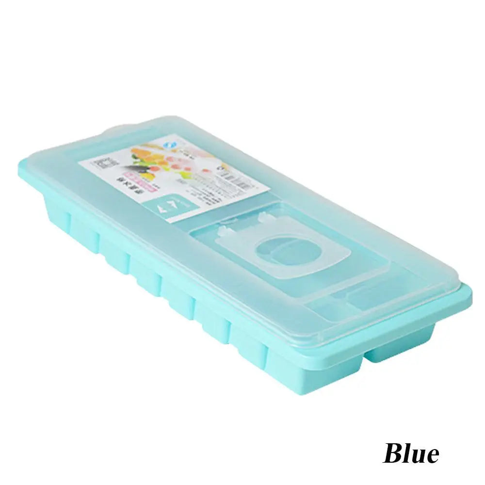 16 Lattice Plastic Reusable Ice Cube Tray Easy Refill Stackable Ice Lattice Ice Cube Tray With Lid Assorted