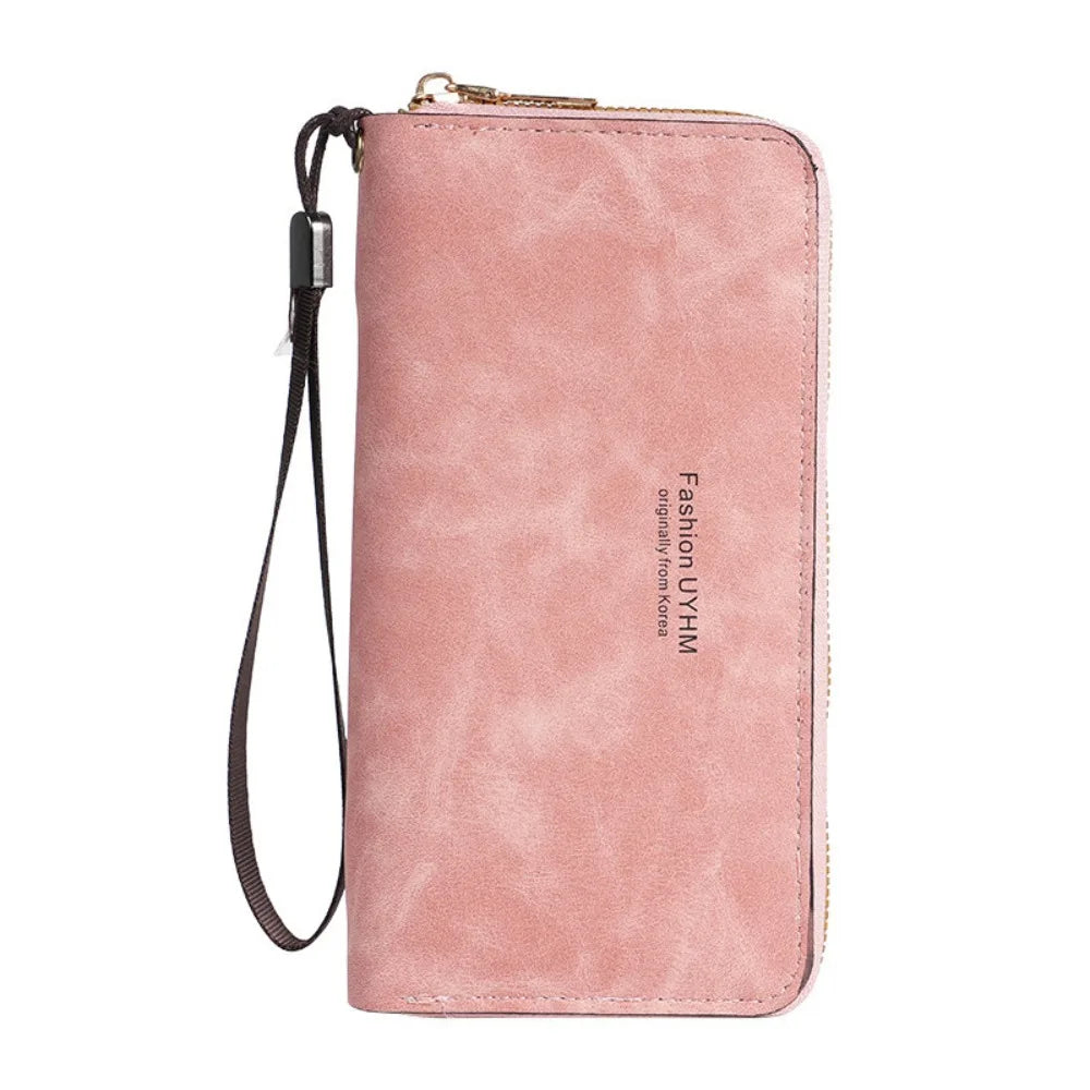 Ladies Holding A Long Wallet 2025 Korean Handbag Multi-function Card Bag Mobile Phone Bag Coin Purse Female Wallet Clutch Bag