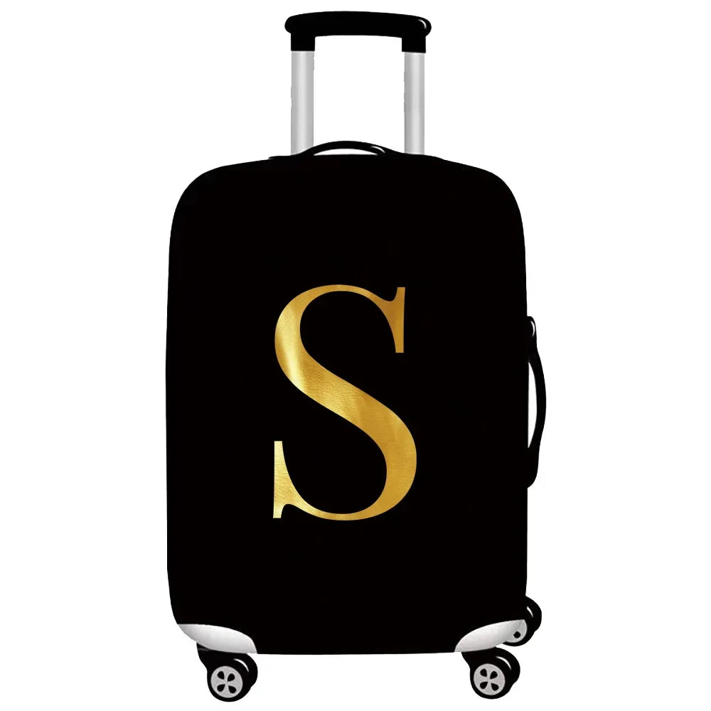 Luggage Cover Stretch Fabric Suitcase Protector Baggage Dust Cover Suitable 18-32 Inch SuitcaseTravel Organizer letter Series