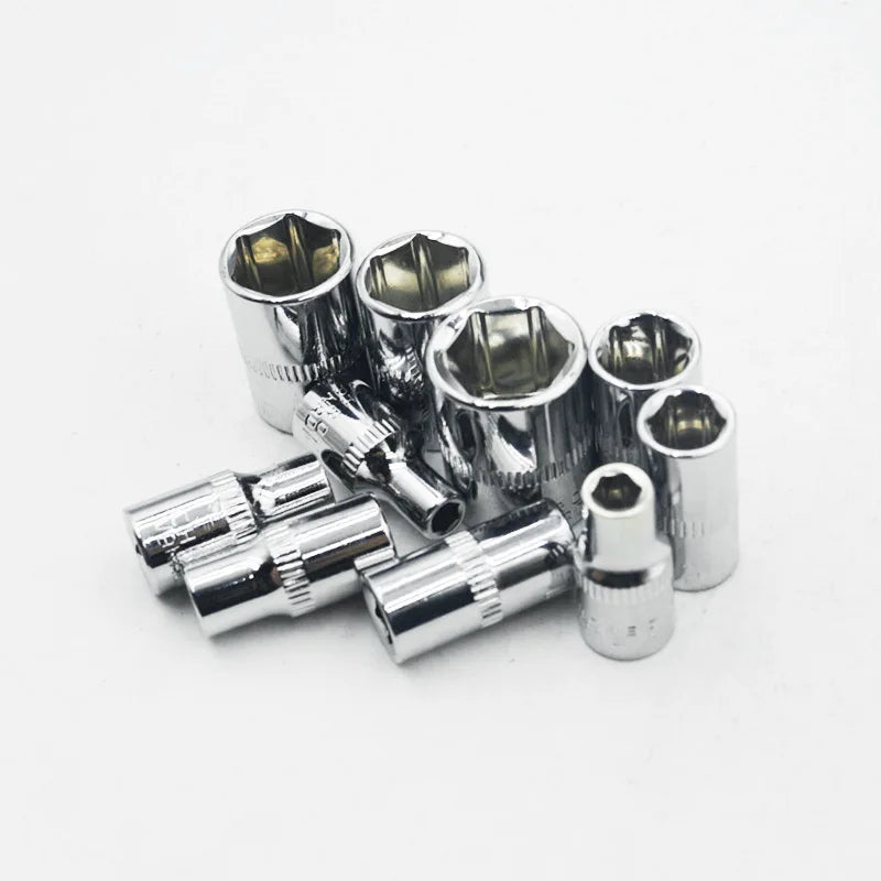 1/4 Inch 6PT Height 25mm 6 Point Bit Socket  4mm 4.5mm 5mm 5.5mm 6mm 7mm 8mm 9mm 10mm 11mm 12mm 13mm 14mm