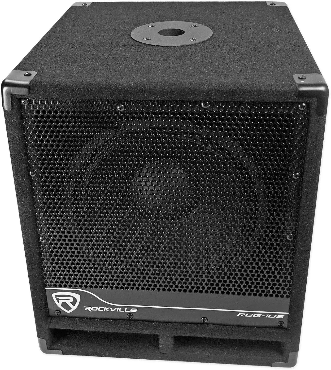 RBG10S Powered PA Subwoofer, Compact, 10", 1200W, Deep Bass, Variable Crossover, Built-in Limiter, Perfect for DJ, House Parties