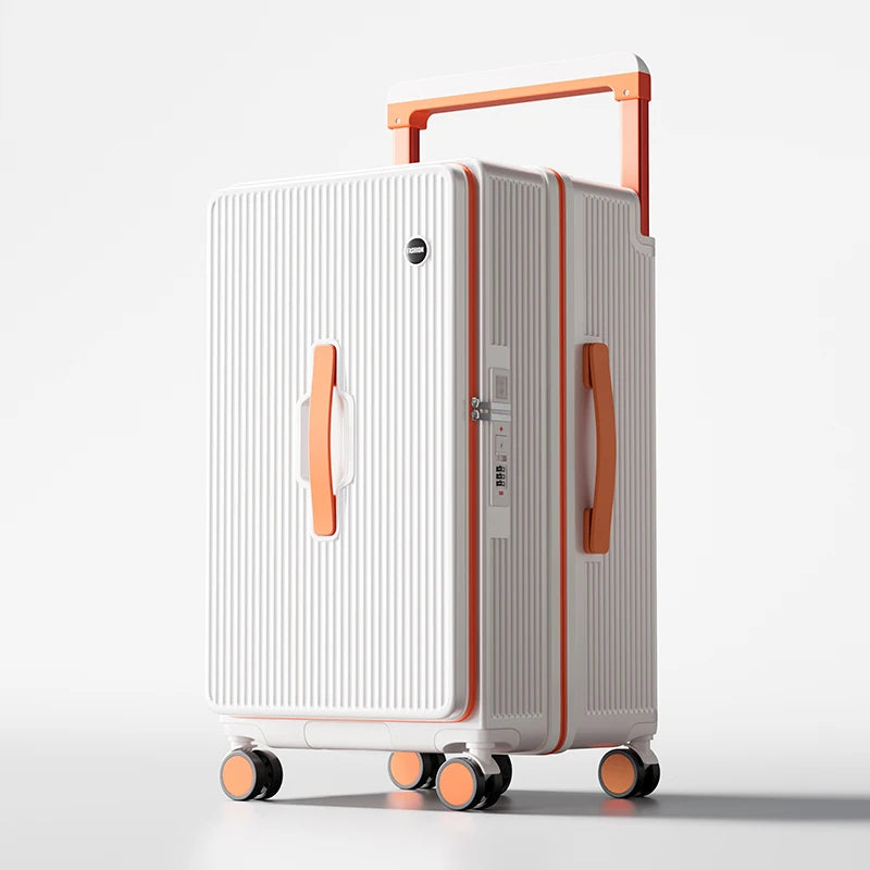 2026 New Luggage Large Capacity 28/32 inch Extra Large Thickened PC 1:9 Side Opening Deep Compartment Wide Handle Suitcase