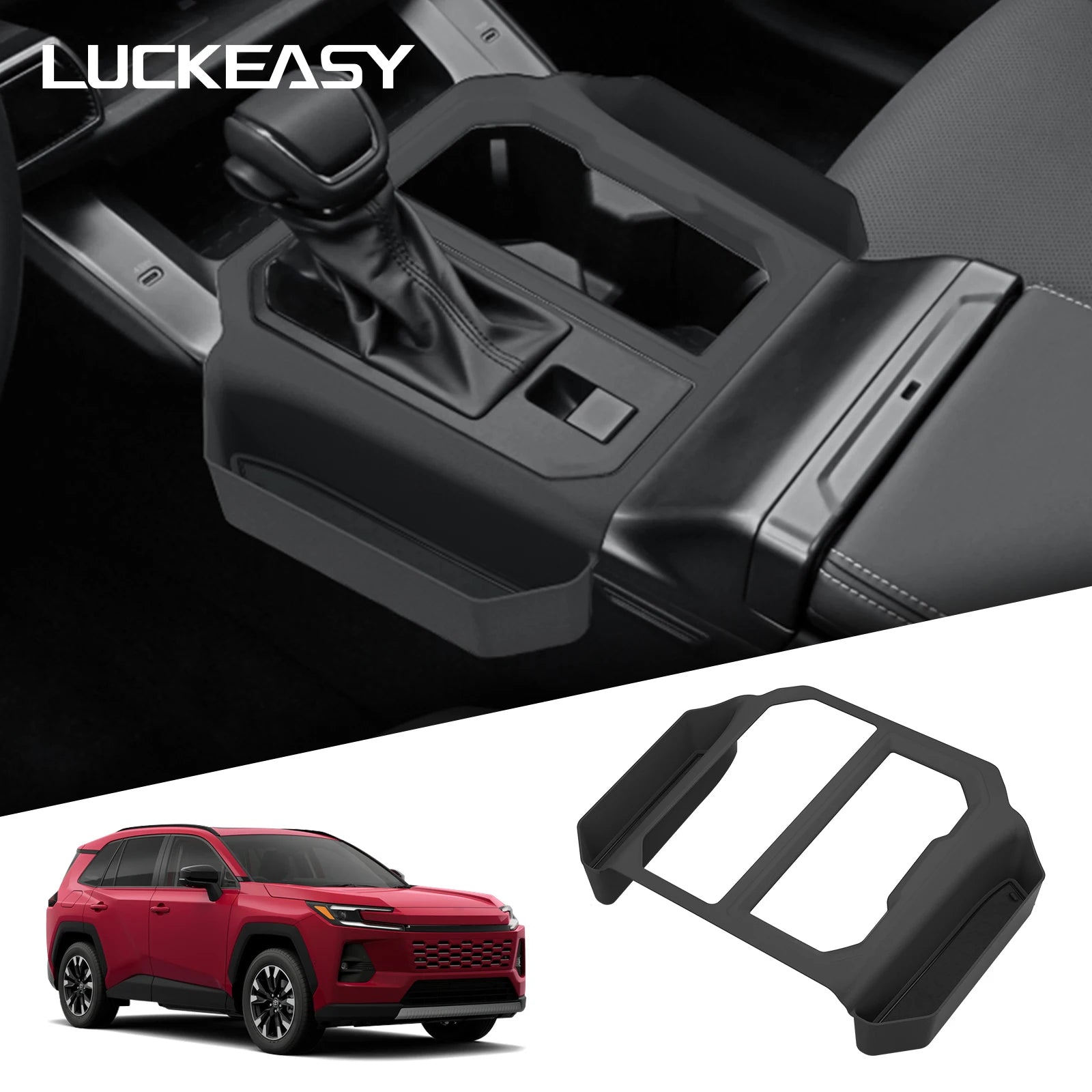for Toyota RAV4 2026 ABS Car Central Pocket Storage Auto Center Console Storage Bag Interior Accessories Black