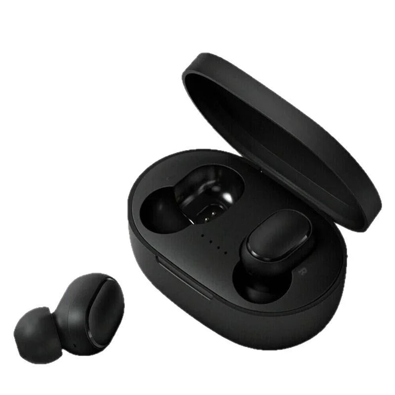 Bluetooth True Wireless Earbuds Rich Stereo Sound Integrated Mic Portable Charging Case Fitness Running Headset