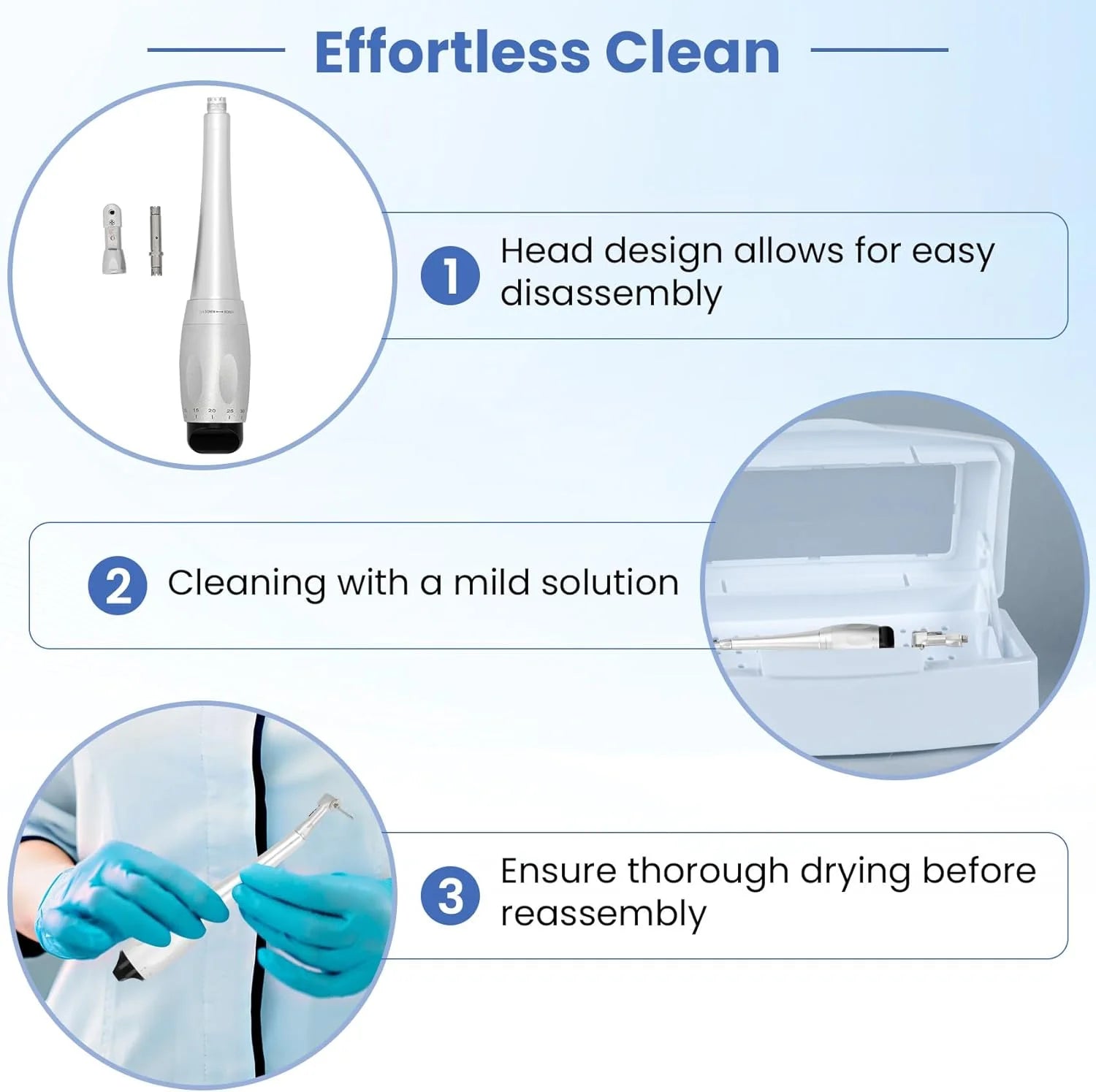 Dental implant torque wrench, universal dental implant tool kit, repair screwdriver blade tip