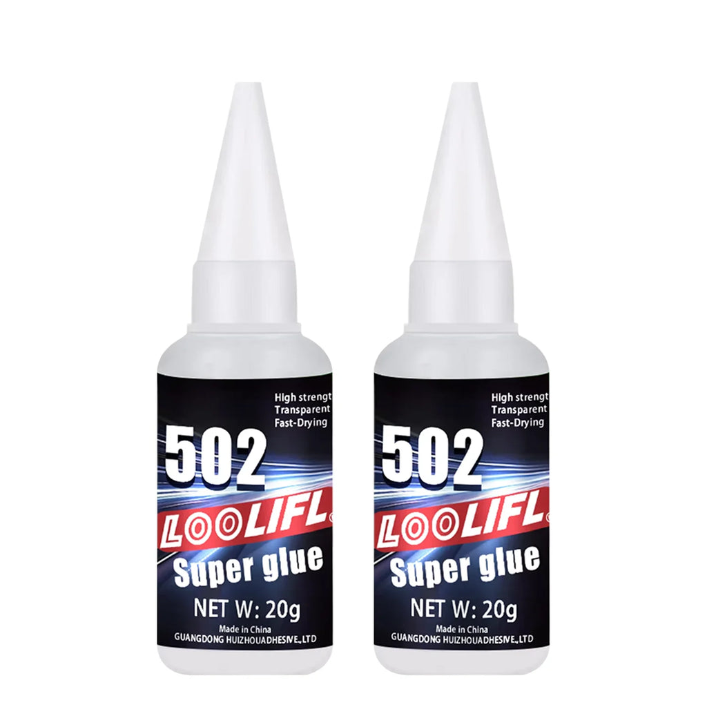 502 Super Glue 20g Fast-Drying Adhesive, Waterproof Instant Glue for Plastic, Wood, Metal, Rubber,DIY Repair with Precision Tips