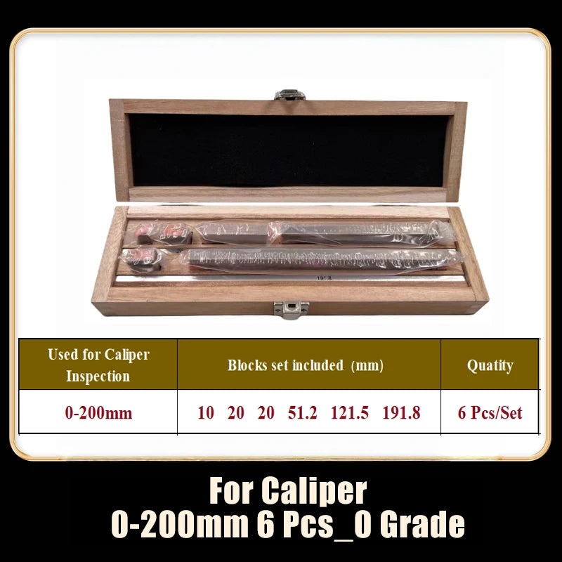 6-47Pcs/Set High Precision HSS Gauge Block Set, Metric/Inch Calibration Block Gage, Grade 0/1 with Certificate, Customizable