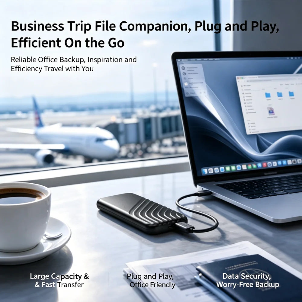Blazing Fast Read Write SSD External Hard Drive 4TB 8TB Low Latency Data Transmission for Video Editing Creative Content Storage