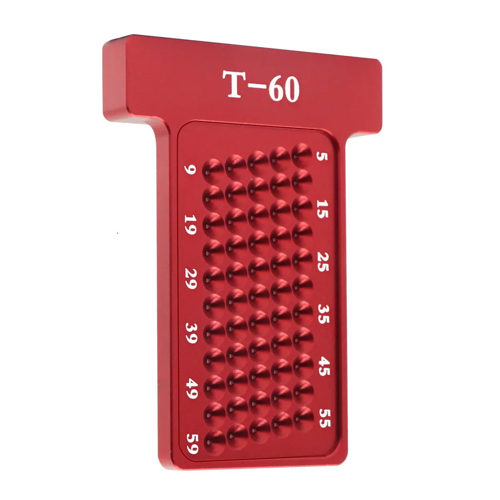 60-500MM Precision Marking T-Ruler Aluminum Alloy Woodworking Scribe Marking Gauge Deluxe Crossed-out Hole Scribing Ruler