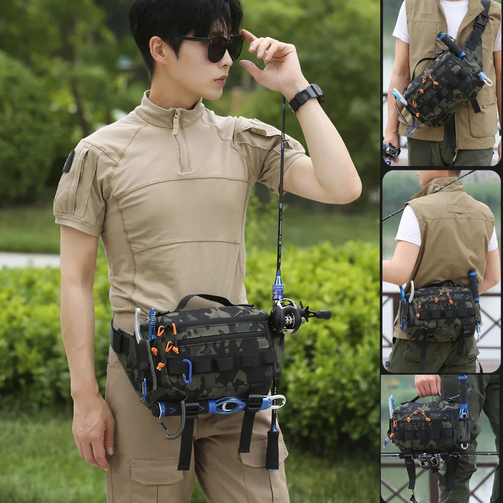 Tactical Fanny Pack Waist Chest  Backpack Outdoor for Men Women Fishing Sling Bag Hip Rig Cycling Camping Multifunctional Bag