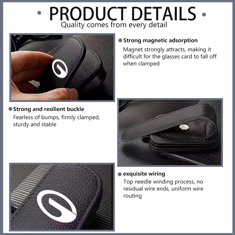Car Sun Visor Glasses Box Sunglasses Clip Auto Accessories For GAC MOTOR Aion Y AION V Trumpchi GS3 GS4 GS5 GS8 GA4 GA6 GA8 M8