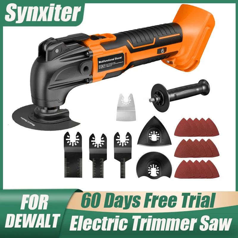 Oscillating Multi Tool For DEWALT 18V Battery Electric Saw Trimmer Oscillating Tool For Cutting Scraping Sanding Power Tool
