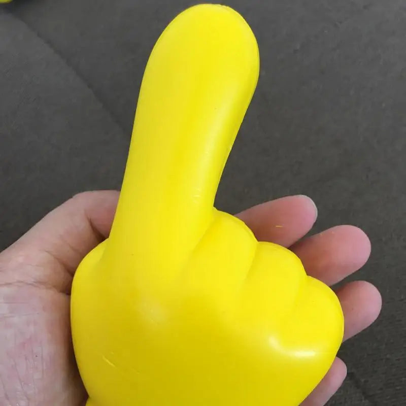 1PC Cute Victory Finger Car Antenna Topper EVA Yellow Decorative Car Topper Antenna Balls Creative Car Styling Tool Dropship
