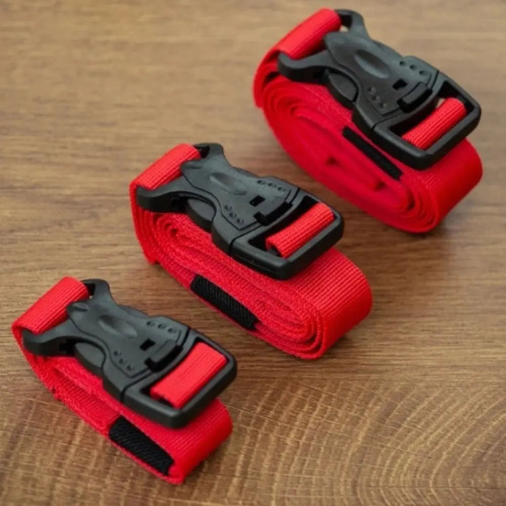 Portable Adjustable Cargo Tie Buckle Tie-Down Elastic Luggage Strap Universal Lash Belt Travel