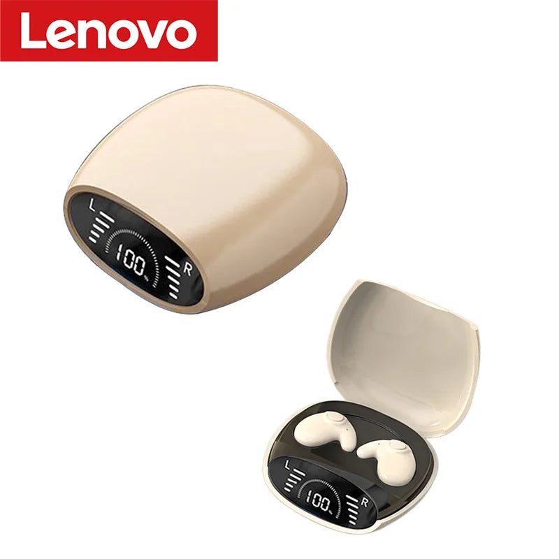 Lenovo Sleep Headphones Invisible Earbuds Noise Reduction TWS Wireless Headsets Sport Stereo Earphones Bluetooth 5.3 For iPhone