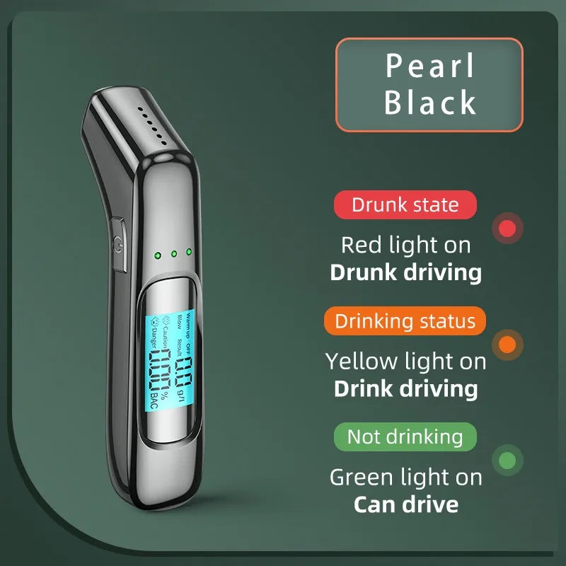 For Personal Use Portable Non-Contact Alcohol Tester with LED Digital Display Alcoholmeter Accuracy Breathalyzer Diagnostic Tool
